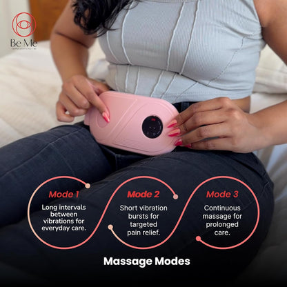 Portable Cordless Heating Pad for Menstrual Cramps Relief, Back and Belly for Women(Pink)